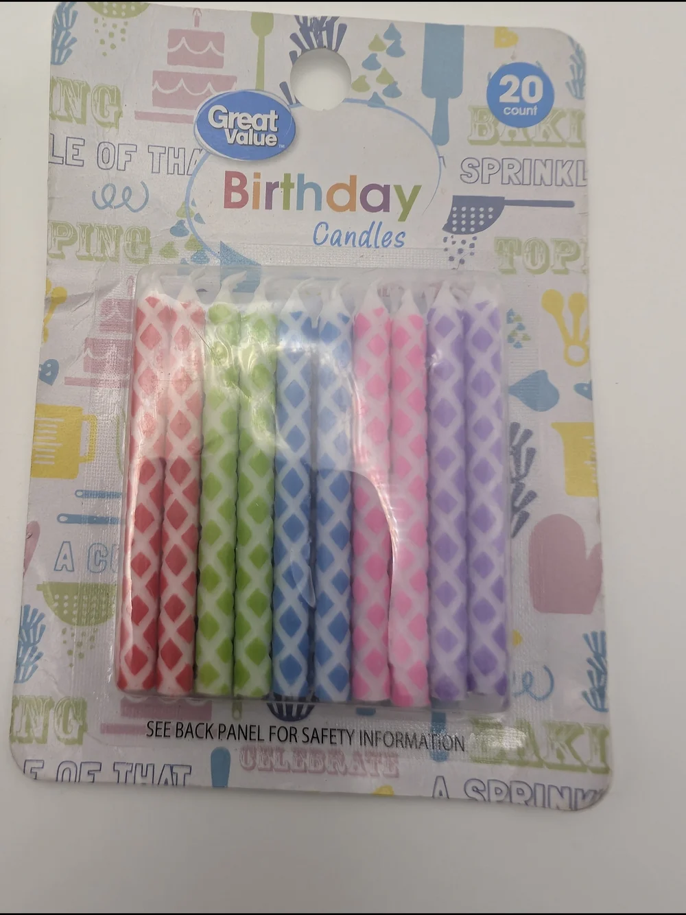 Birthday Candles - Multicolor (20 Count)